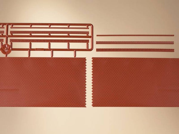 Auhagen 44630 Ziegelmauern mit Zahnfriesvarianten