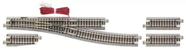 KATO N 7078204 Elektrische Weiche rechts 15° R, 481 mm