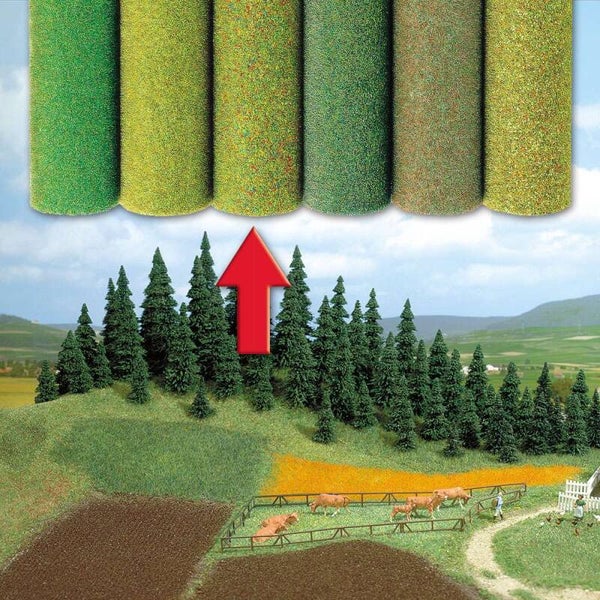BUSCH 7222 Gelände-Teppich Blumenwiese