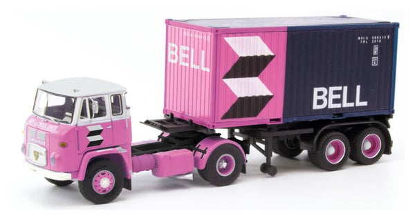 Herpa 87MBS026123 - H0 Scania LB 76 Container-Sattelzug "van der Linden / Bell" (Niederlande/Lisse)