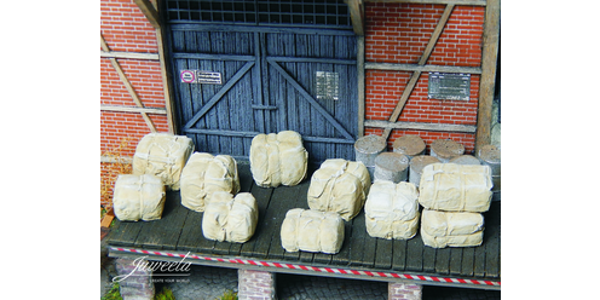 Juweela 24218 - 1:45/50 Rohstoffballen beige, 20x