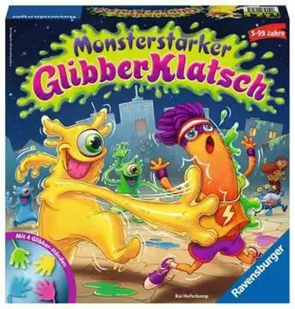 Ravensburger 21353 Monsterstarker Glibber-Klatsch, Gesellschafts- und Familienspiel