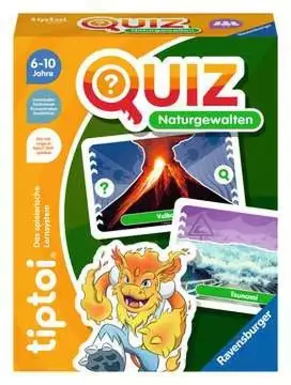 Ravensburger tiptoi 00167 Quiz Naturgewalten, Quizspiel für Kinder