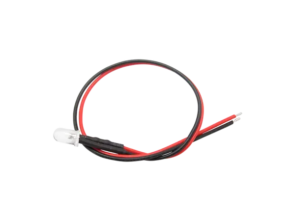 Schönwitz 51235 - 10 Stück LED 5mm klar mit Anschlusskabel und Widerstand rot