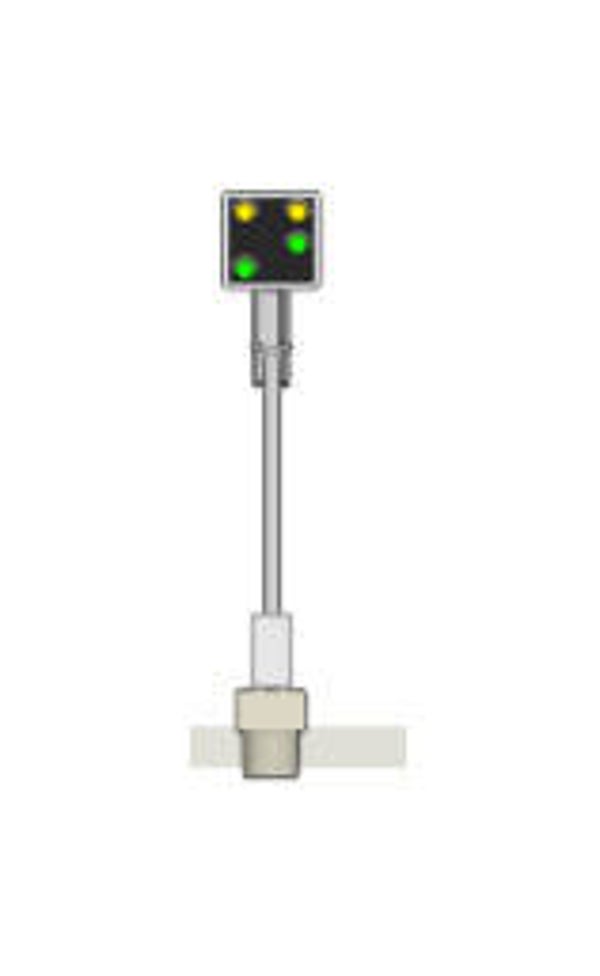 MAFEN 415112 - N ÖBB - Vorsignal 4 Lichter and Weiß frame (Gelb/Gelb/Grün/Grün)