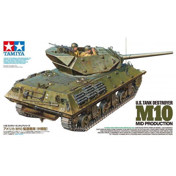 TAMIYA 35350 1:35 US Tank Destroyer M10 Mid Production