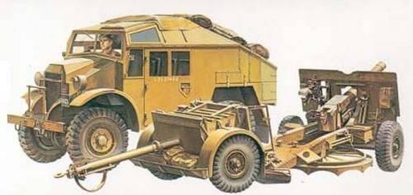 TAMIYA 35044 1:35 Brit.25Pd.Gun + Quad Tractor