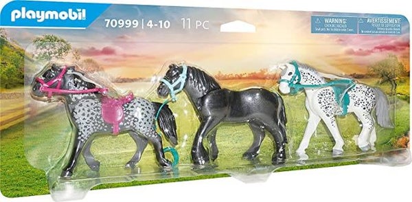 PLAYMOBIL Country 70999 3 Pferde: Friese, Knabstrupper & Andalusier