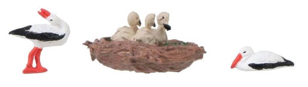 FALLER 180239 H0 Figuren-Set mit Mini-Sound-Effekt Störche