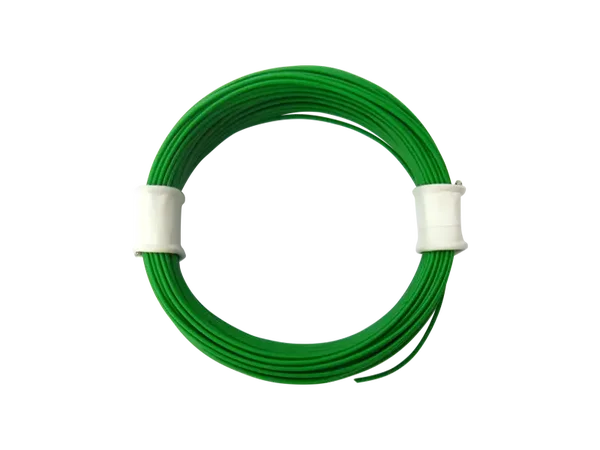Schönwitz 50929 - 10 Meter Ring Miniaturkabel Litze flexibel LIVY 0,04mm² grün