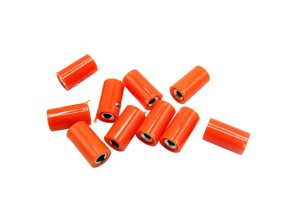 Schönwitz 51409 - 10 Stück Querlochstecker Buchse Kupplung Muffe 2,6mm orange
