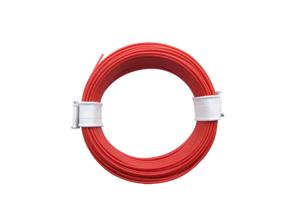 Schönwitz 51008 - 10 Meter Ring Miniaturkabel Litze LIFY 0,05mm² rot