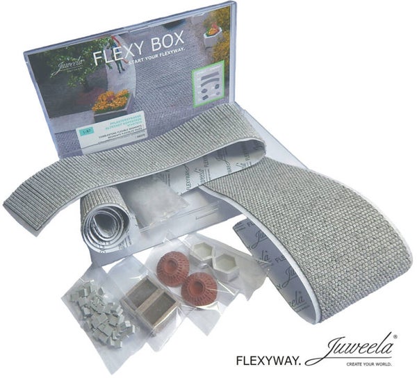 Juweela 28275 - 1:87 FLEXY BOX Startbox Pflasterstraße Altstadt Kopfstein + Zubeh.