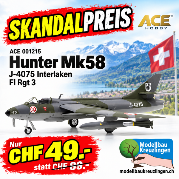 ACE 001215 Hunter Mk58 J-4075 Interlaken Fl Rgt 3