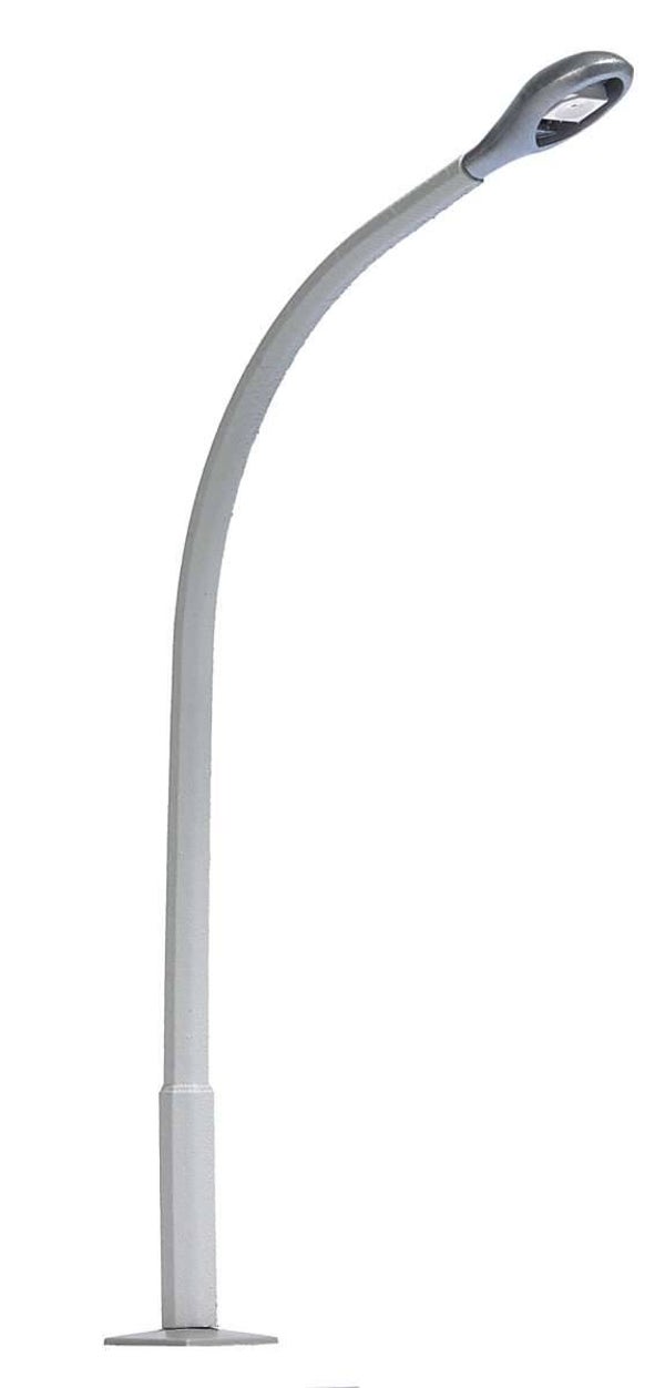 BUSCH 4116 H0 Betonmastleuchte mit gebogenem Mast