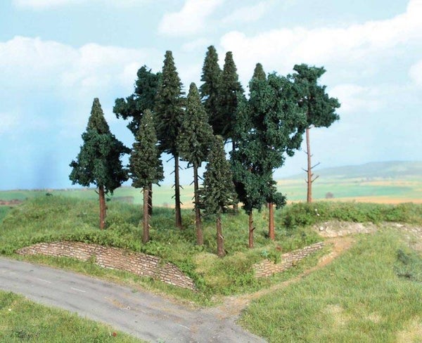 HEKI 2264 Nadelwald, 14 Nadelbäume 10-17 cm