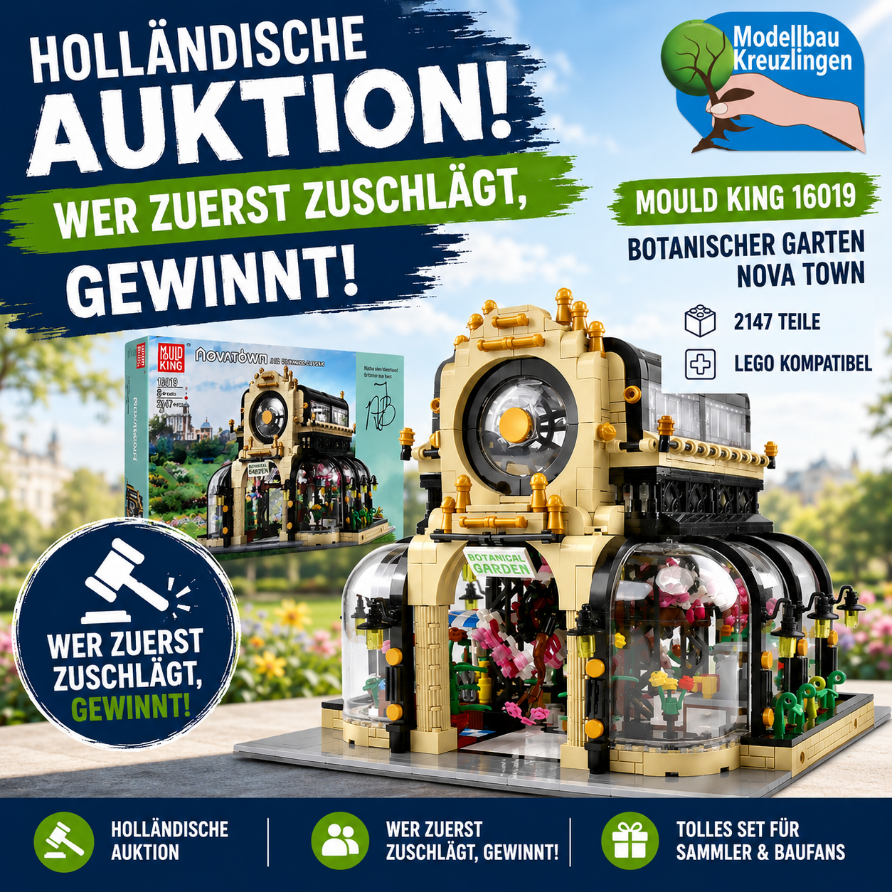 Mould King 16019 Botanischer Garten Nova Town
