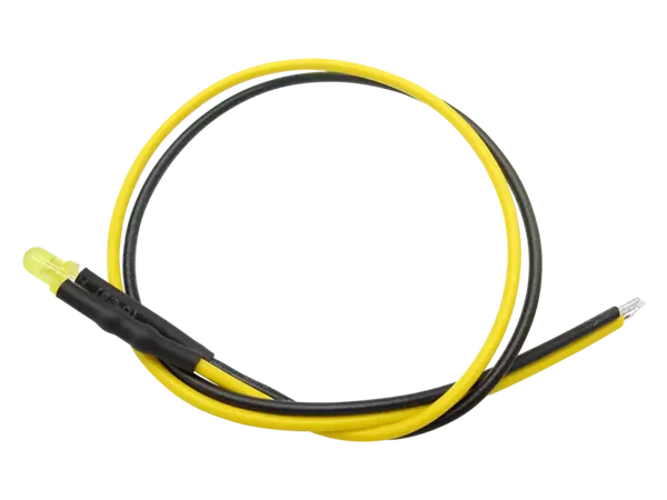 Schönwitz 51248 - 10 Stück LED 3mm eingefärbt mit Anschlusskabel und Widerstand gelb diffus