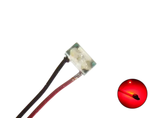 Schönwitz 50200 - LED SMD 0402 mit Kupferlackdraht Draht Kabel rot