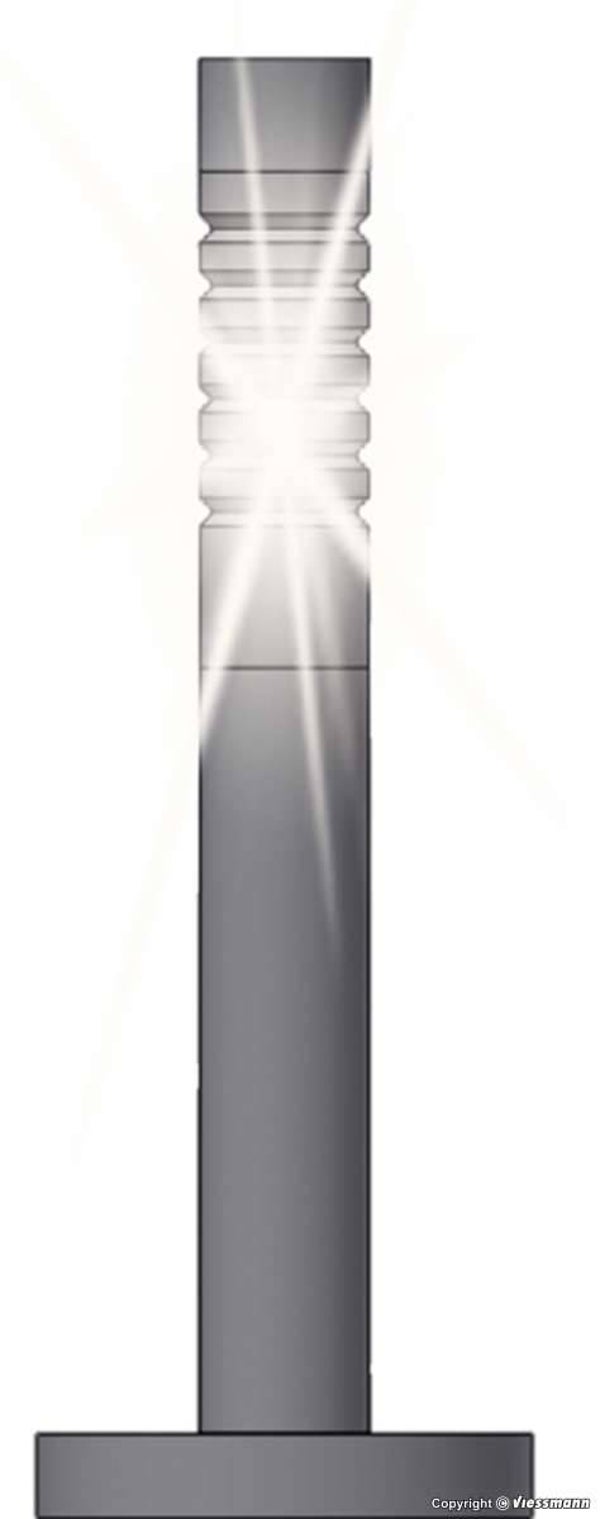 Viessmann 6162 H0 Pollerleuchten modern, LED weiß, 3 Stück