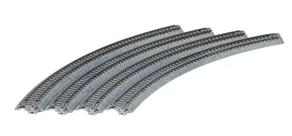 KATO N 7078101 Gleis gebogen R 282-45°, 4 Stück