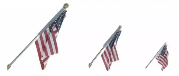 WOODLAND JP5954 Mittlere US-Flagge zur Wandmontage