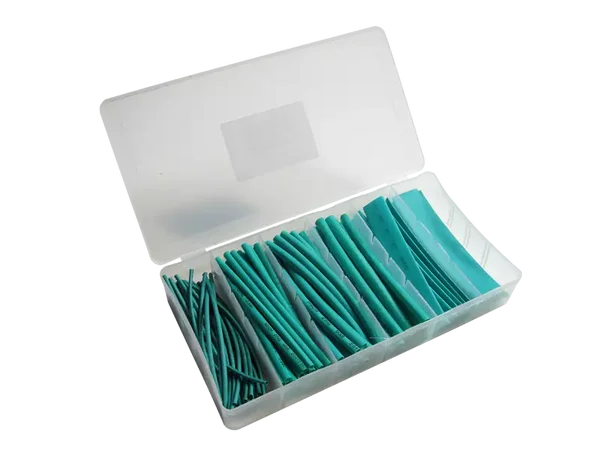 Schönwitz 11853 - Schrumpfschlauch Sortiment Set 100 Teile 10cm grün