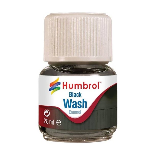 Humbrol AV0201 28ml Enamel Wash Black