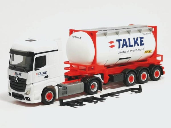 Herpa 316002 - H0 Mercedes-Benz Actros Bigspace `18 Swapcontainer-Sattelzug "Talke"