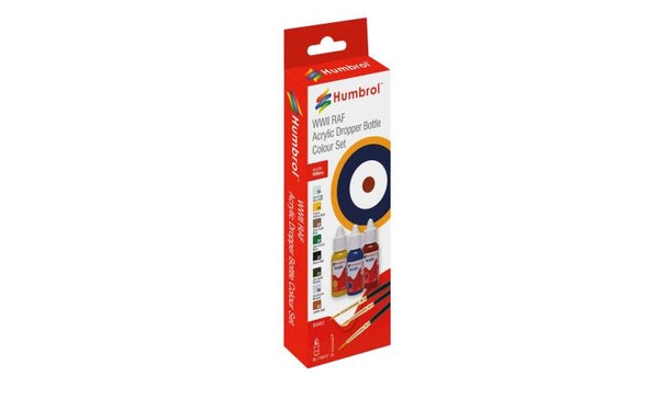 Humbrol DB9062 Acrylic Paint + Brush RAF WWII Colours