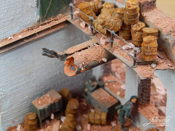 Juweela 27172 - 1:72 alte Fässer rostig Echtrost, 100g