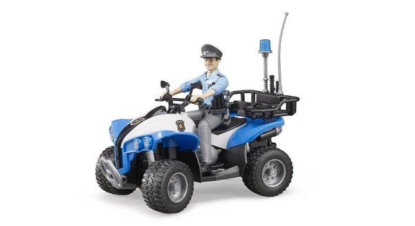 bruder 63010 Polizei-Quad mit Polizist und Ausstattung