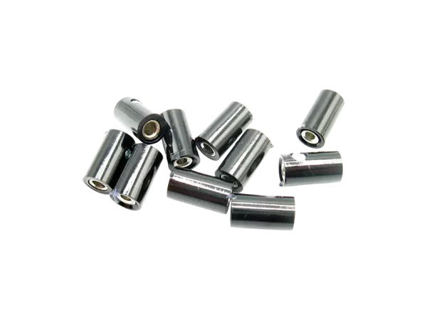 Schönwitz 51408 - 10 Stück Querlochstecker Buchse Kupplung Muffe 2,6mm schwarz