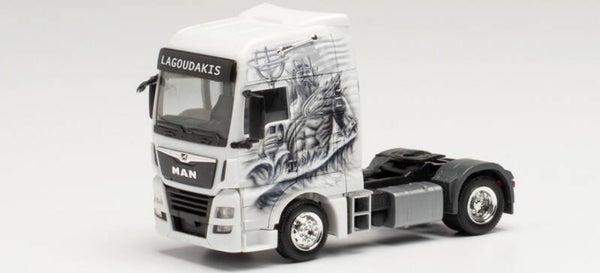 Herpa 314480 - H0 MAN TGX XXL Zugmaschine "Lagoudakis 2 / Poseidon, Gott des Meeres" (Bayern/Nürnberg)
