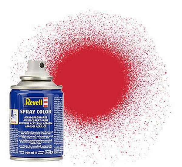 REVELL 34330 Spray Color feuerrot, seidenmatt 100 ml