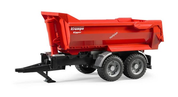 bruder 02225 Krampe Tandem-Halfpipe-Kippanhänger