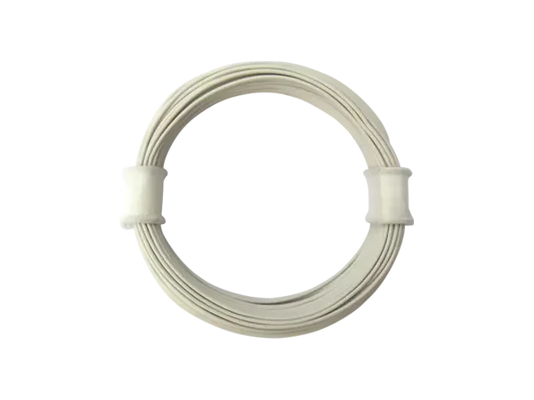 Schönwitz 50928 - 10 Meter Ring Miniaturkabel Litze flexibel LIVY 0,04mm² weiss