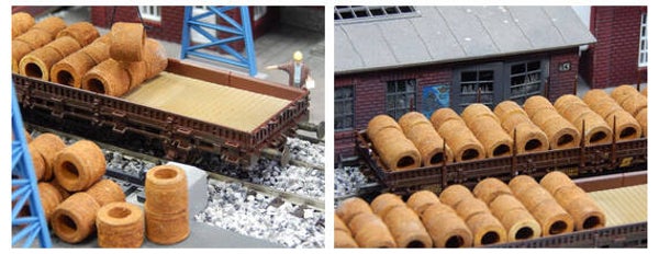 Juweela 28142 - 1:87 Draht-Coils rostig Echtrost, 60x