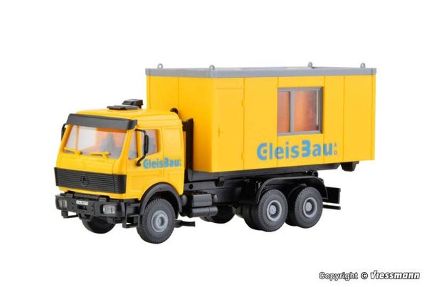 Kibri 16310 H0 MB LP Wechsellader mit GleisBau Bürocontainer