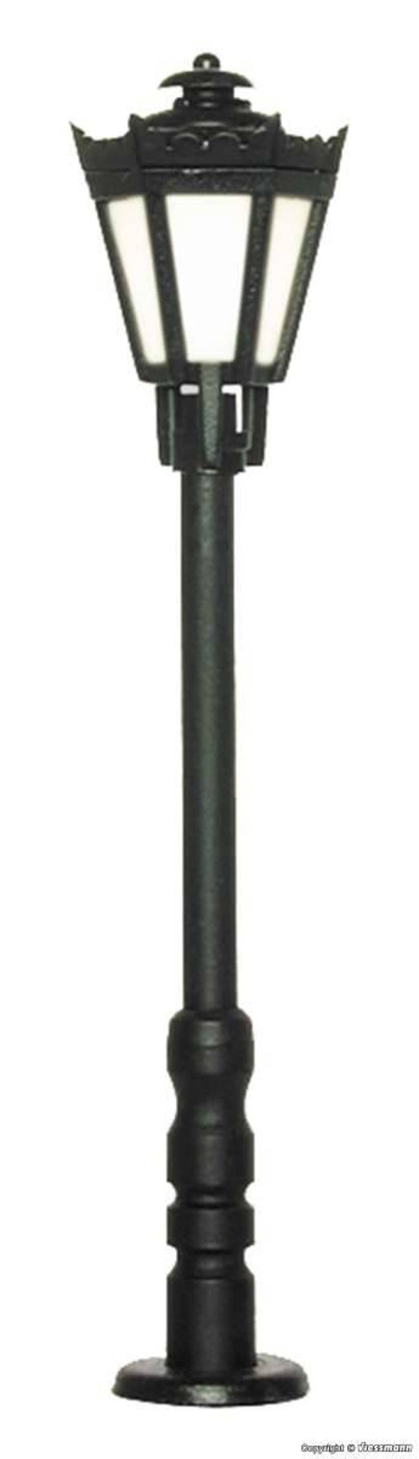 Viessmann 6070 H0 Parklaterne schwarz, LED warmweiss