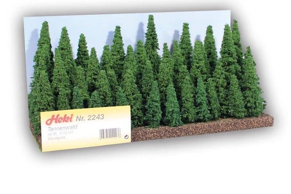 HEKI 2243 Tannenwald, 40 Tannen 5-12 cm
