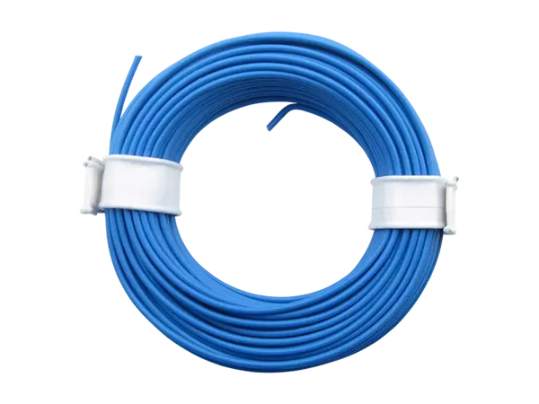 Schönwitz 51010 - 10 Meter Ring Miniaturkabel Litze flexibel LIY 0,25mm² blau