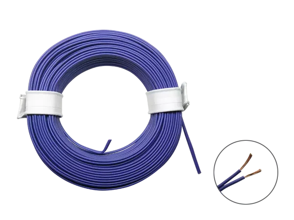 Schönwitz 50364 - 10m LIYZ Doppellitze Zwillingslitze 2x 0,08mm² lila violett
