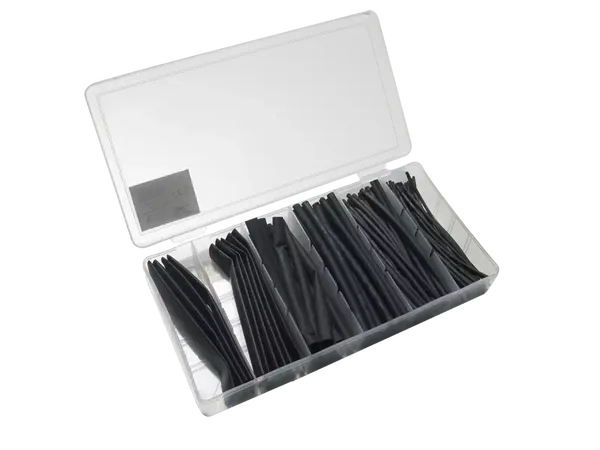 Schönwitz 30277 - Schrumpfschlauch Sortiment Set 100 Teile 10cm schwarz
