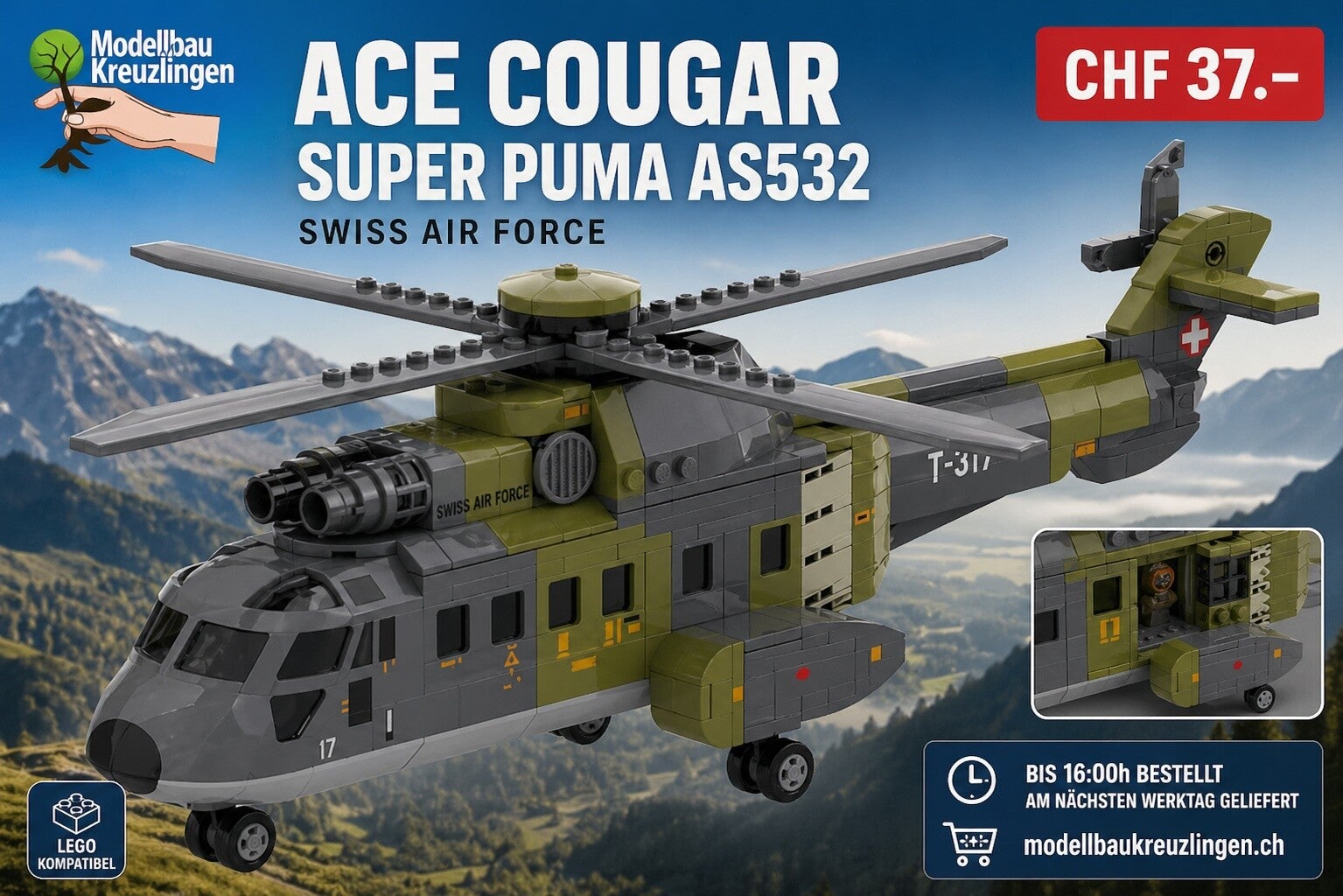 ACE 003001 Cougar Super Puma AS532 Swiss Air Force