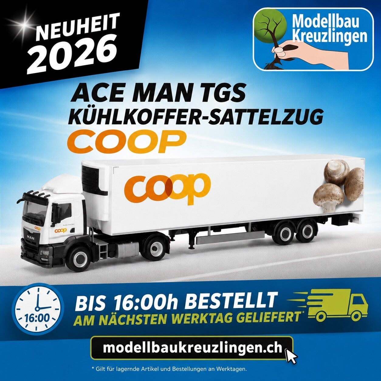 ACE 005123 MAN TGS Kühlkoffer-Sattelzug Coop