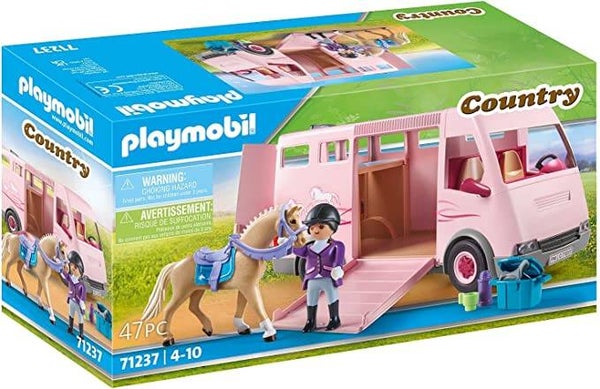 PLAYMOBIL Country 71237 Pferdetransporter, Pferd und Transporter