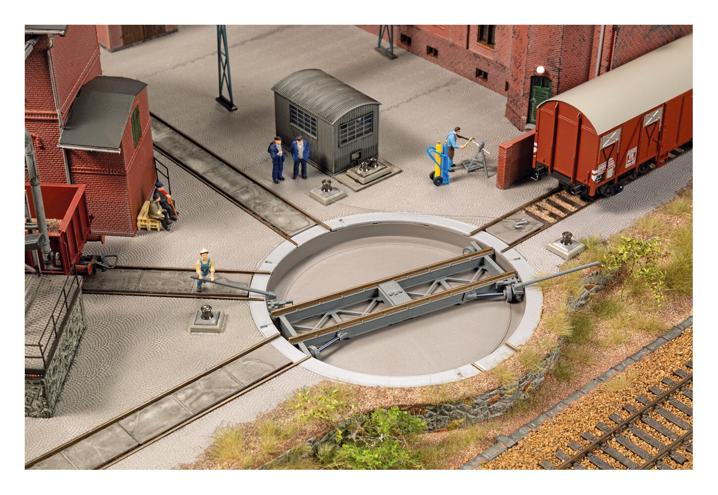 Auhagen H0 11487 Drehscheibe manuell