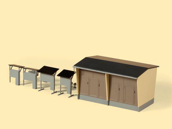 Auhagen H0 11427 Trafostation mit Zubehör