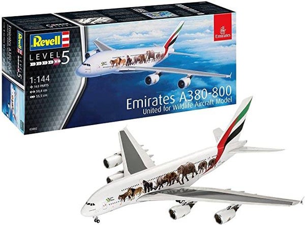 REVELL 03882 Airbus A380-800 Emirates Wild Life